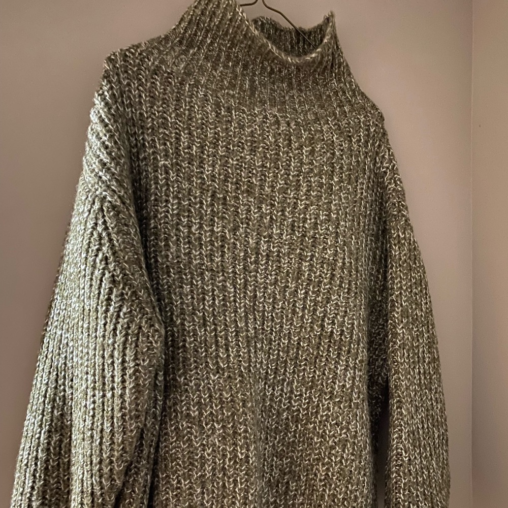 Oversized knit sweater